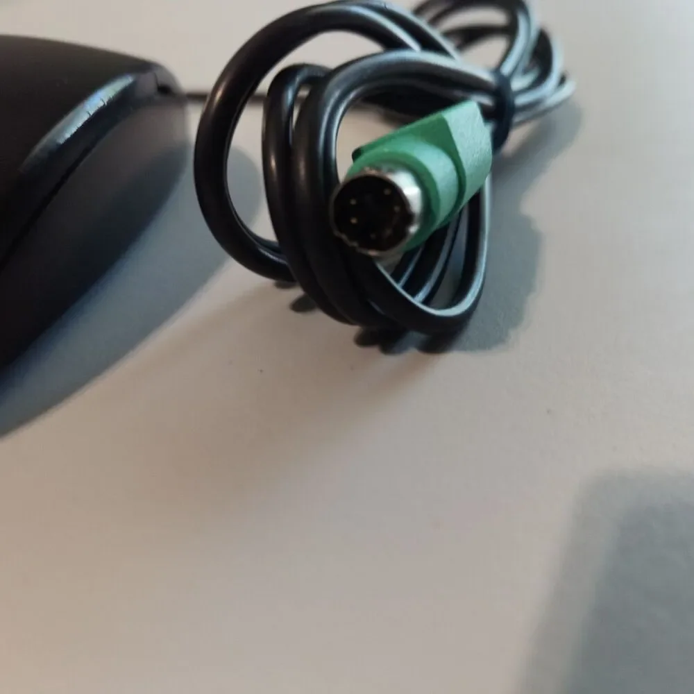 Dell Logitech M-S34 roller ball PS2 MS34 Vintage Mouse